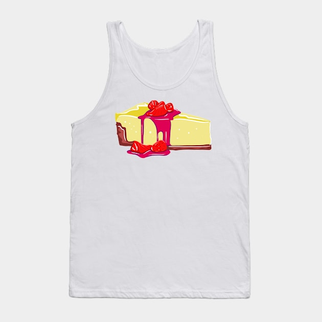 Cheesecake Tank Top by trippyart